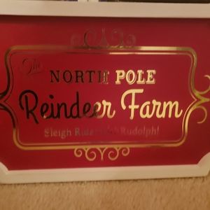 Wooden christmas sign